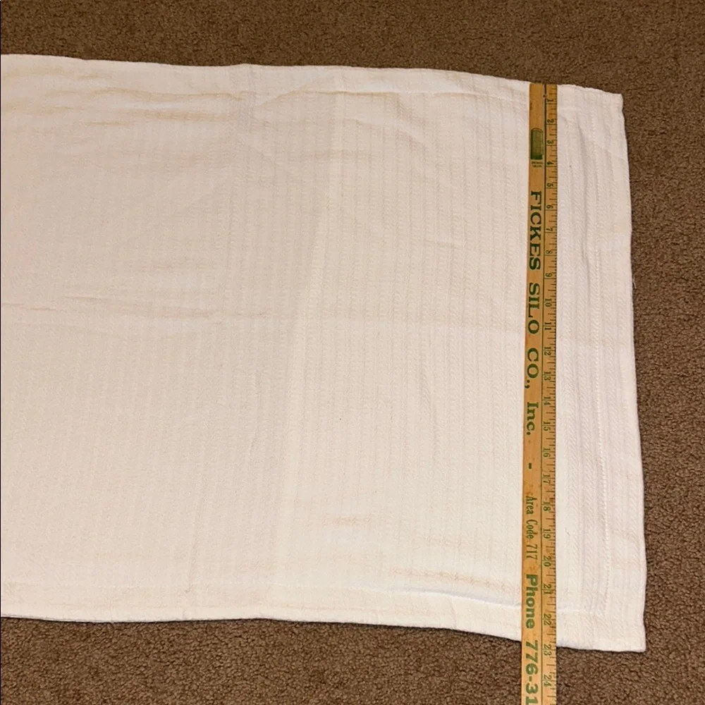 DOCOFIL White Textured Euro Pillow Shams Set of 2 made in Portugal Cotton